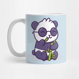 Cute Kawaii Panda Bear Eating Bamboo Mug